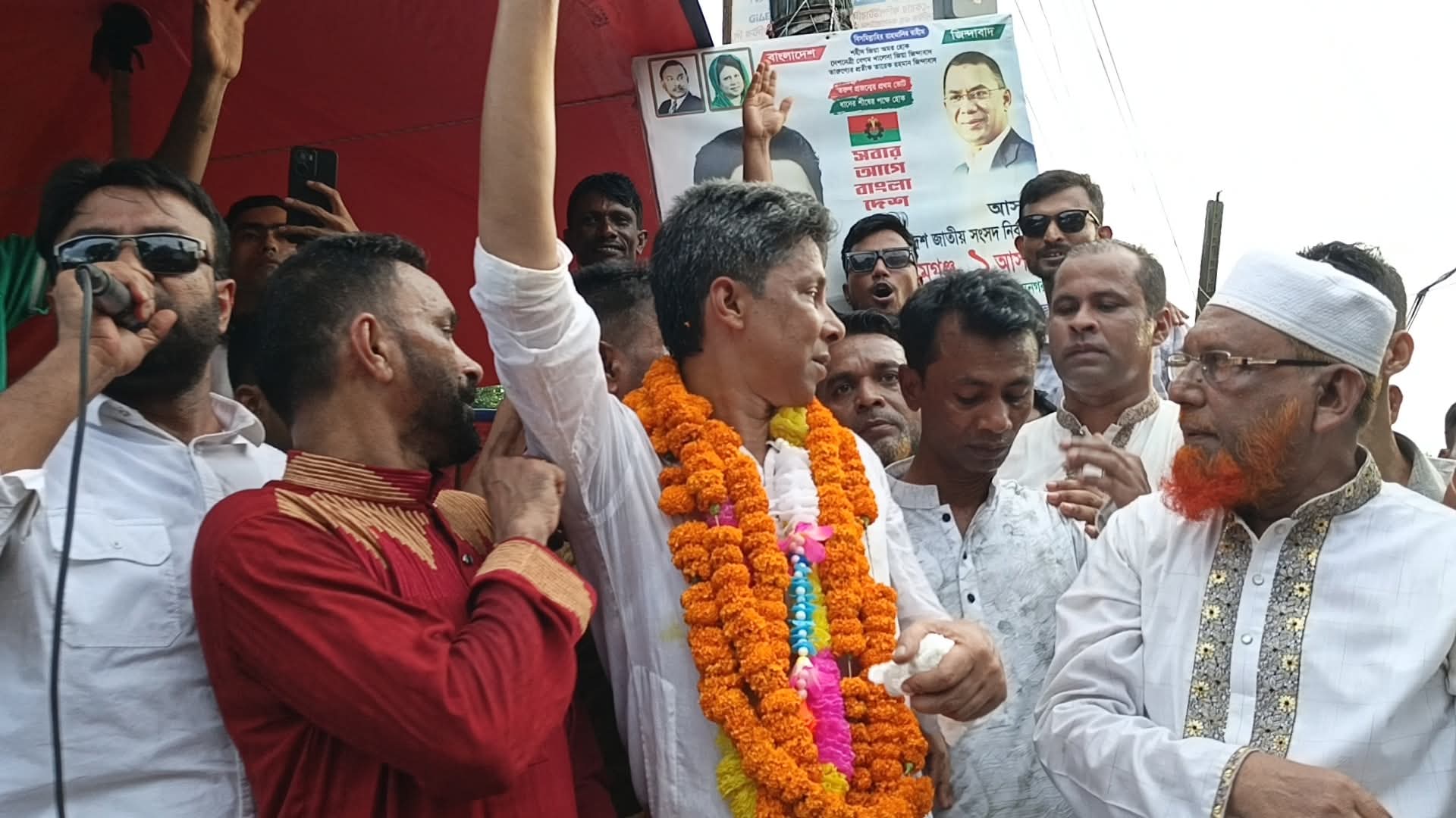 সুনামগঞ্জ-১ মনোনয়ন প্রত্যাশী মাহবুবুর রহমানের পথসভা।